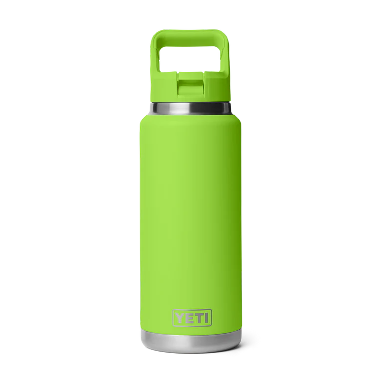 Yeti Rambler 36 oz Straw Bottle with straw cap Venom