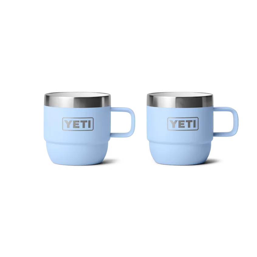 Yeti Rambler 6 oz Stackable Espresso Mug 2Pk Big Sky Blue