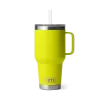 Yeti Rambler 35 oz Straw mug Firefly Yellow