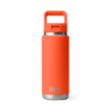 Yeti Rambler 26 oz Straw Bottle Papaya