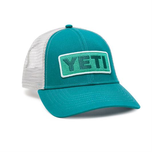 Yeti - Low-Profile Badge Trucker Hat - Green / Aquifer Blue