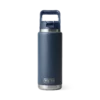 Yeti Rambler 26 oz Bottle with Straw Cap Navy