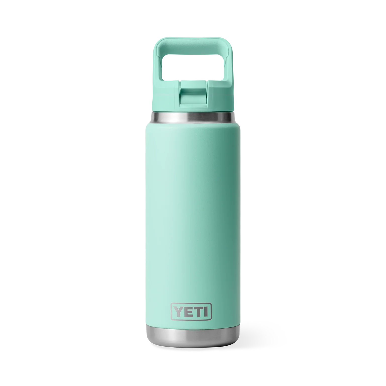 Yeti Rambler 26 oz Bottle with Straw Cap Seafoam