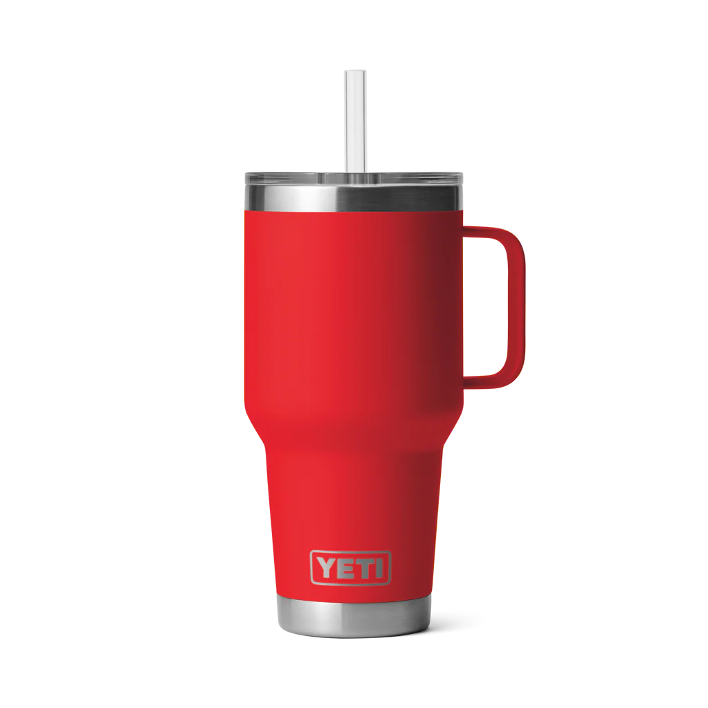 Yeti Rambler 35 oz Straw Mug Rescue Red