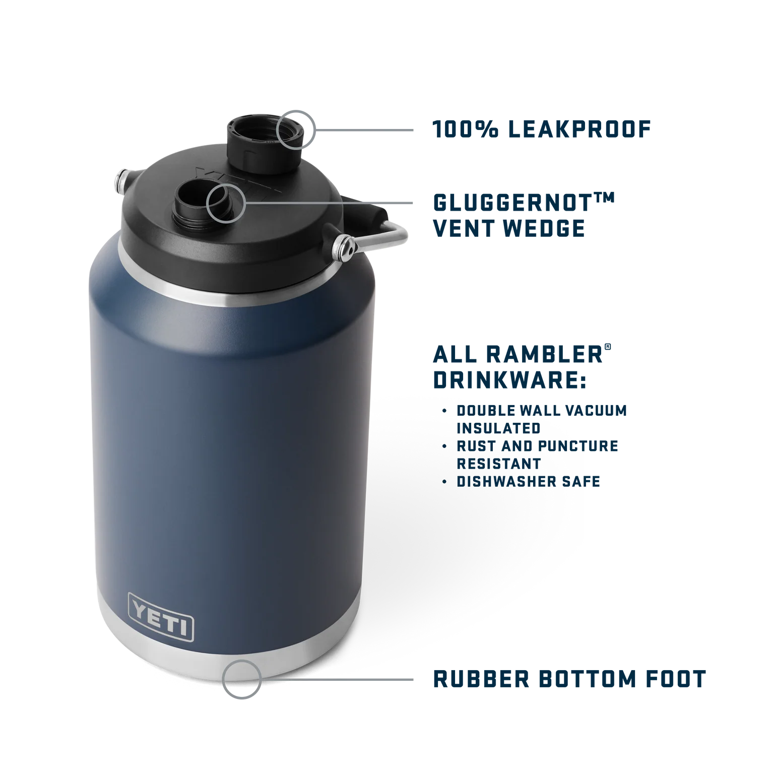 Yeti - Rambler - One Gallon Jug 2.0 (3.7 L)