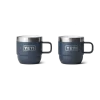 Yeti Rambler 6 oz stackable mugs 2 pack Navy