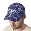 Yeti Baseball Cap Floral Print Navy