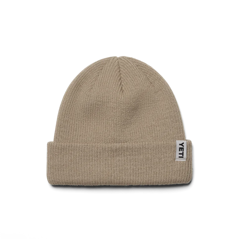 Yeti Logo Badge Beanie Taupe