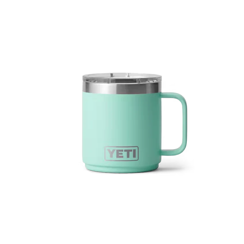 Yeti 10 oz mug durasip ceramic lining Seafoam