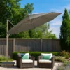Shelta Lynden 330cm Cantilever umbrella charcoal