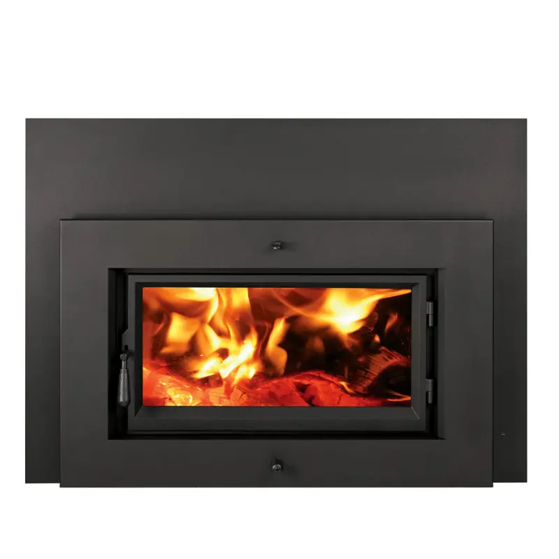 Lopi - Flush Wood - Medium - Inbuilt Wood Heater with NextGen Firebox - Including Fan & Cypress Black Face