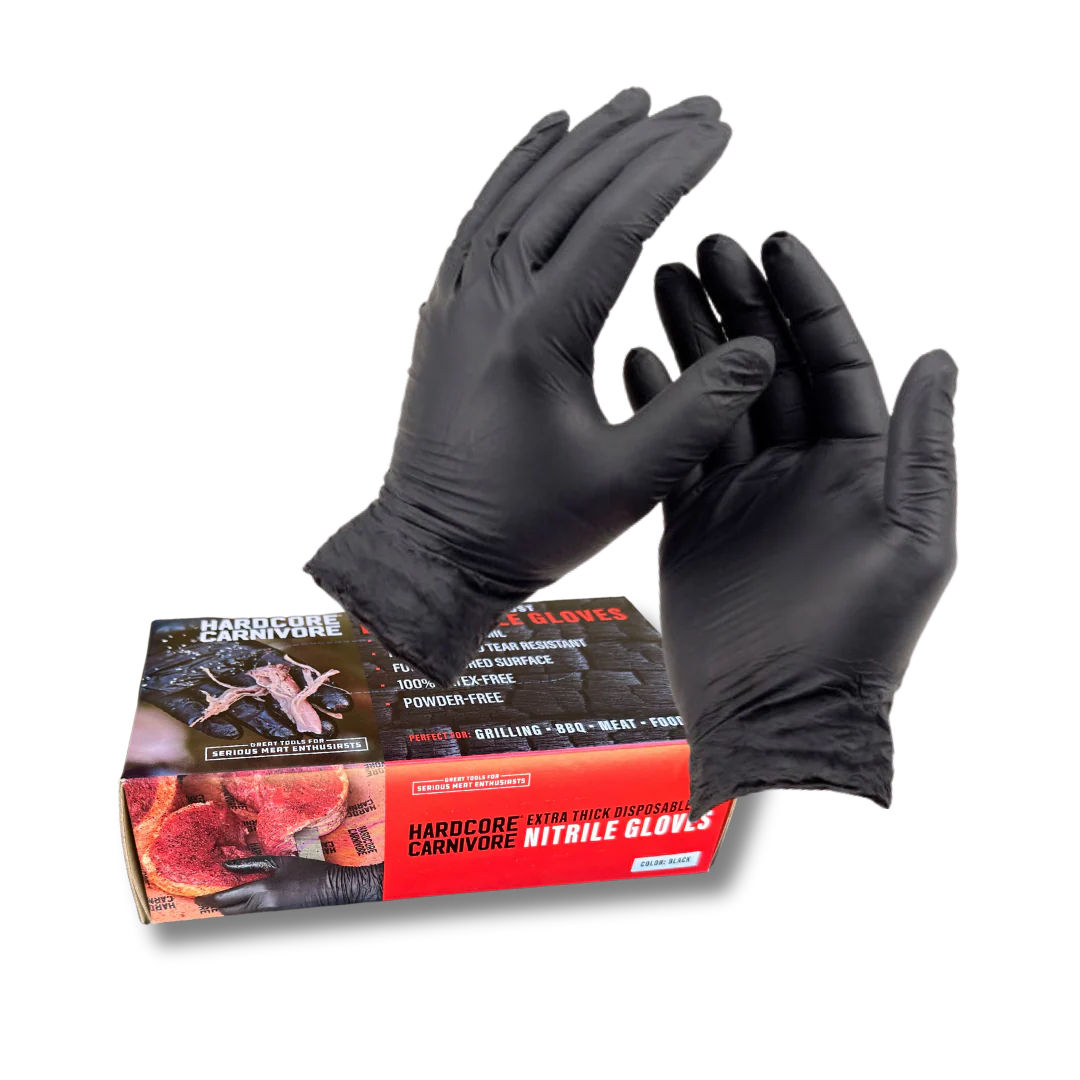 Hardcore Carnivore Extra Thick Nitrile Gloves 50 Pack