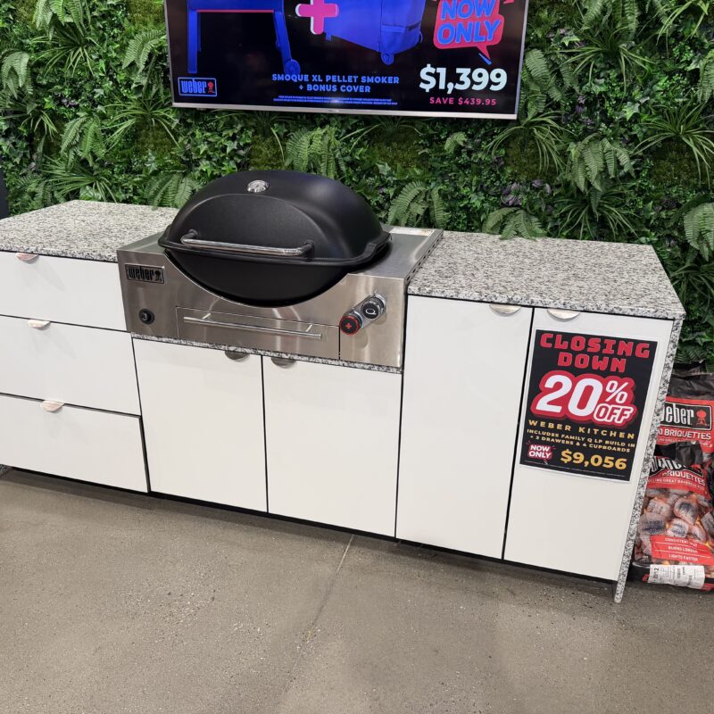 Weber - Outdoor Kitchen - With Q3600N+ NATURAL GAS BBQ