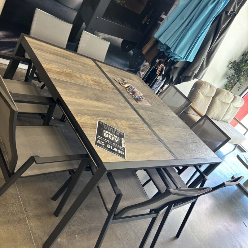 Square Extension Table & Barwon 9 Piece Dining - Floor Stock