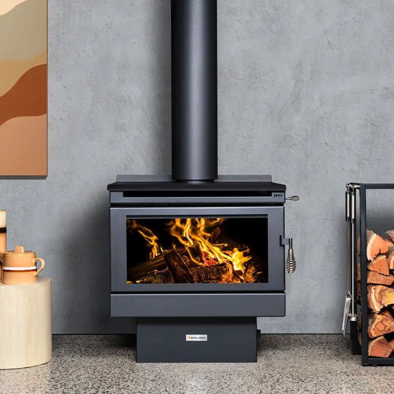 Kalora - Wood Heater - Free Standing - Chalet 6 - Black - 10.1kW - up to 300m2