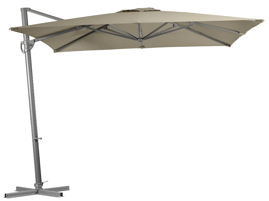 Shelta Lynden 280cm Square Cantilever Umbrella Taupe