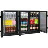 Rhino Commercial 3 Door Glass Bar Fridge