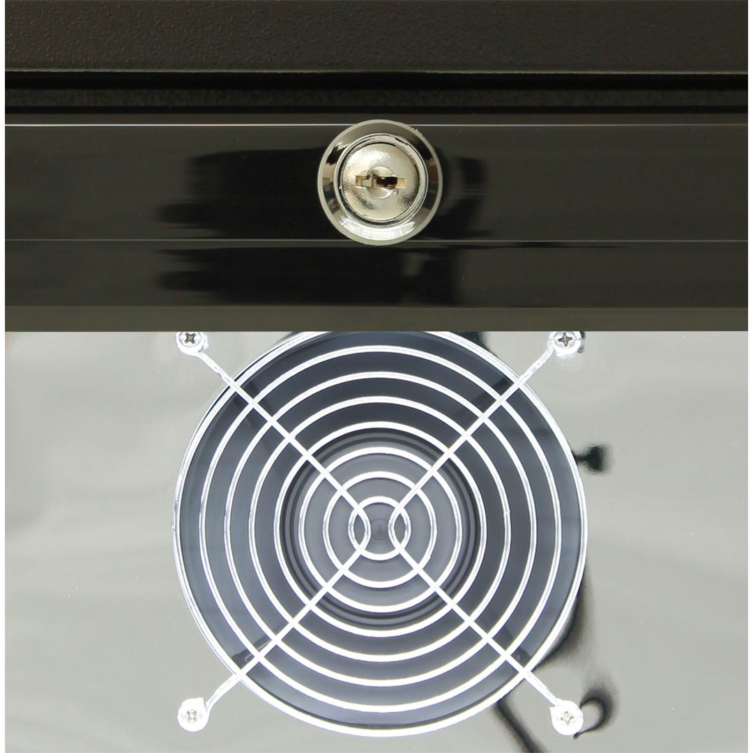 Rhino Glass Commercial Bar Pub Fridge Black SG1R-B