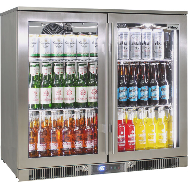 Rhino – ENVY 2 Door Alfresco Bar Fridge ENV2H-SS