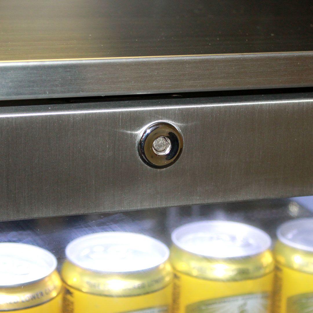 Rhino Stainless Steel 2 Door All Stainless Steel Bar Fridge