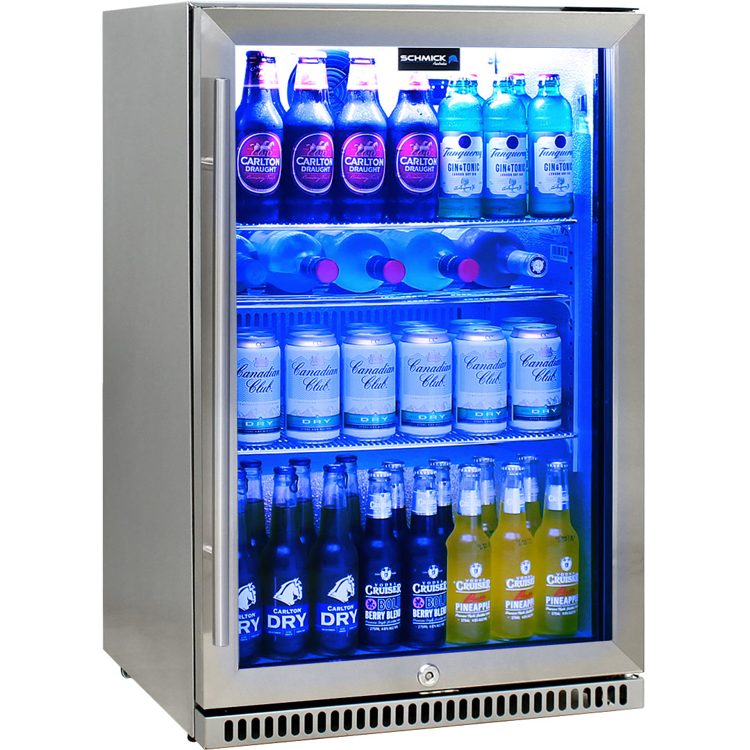 Schmick Stainless Outdoor Bar Drinks Fridge Model SK118R-SS