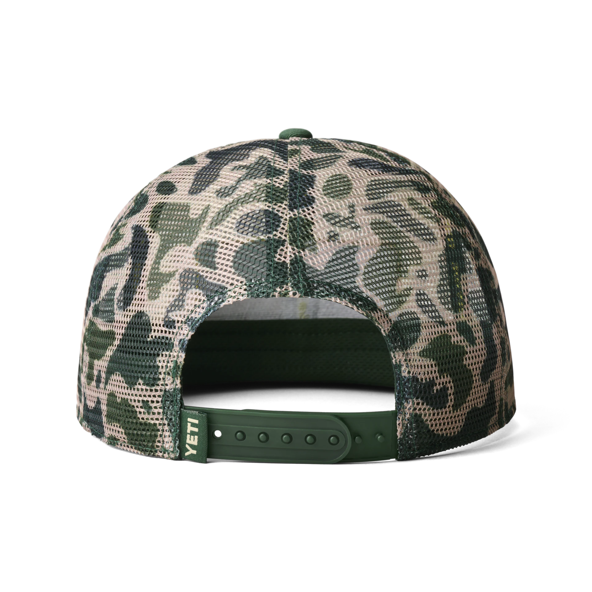 Yeti Mid Pro Flat Brim Mesh Hat Camo Green