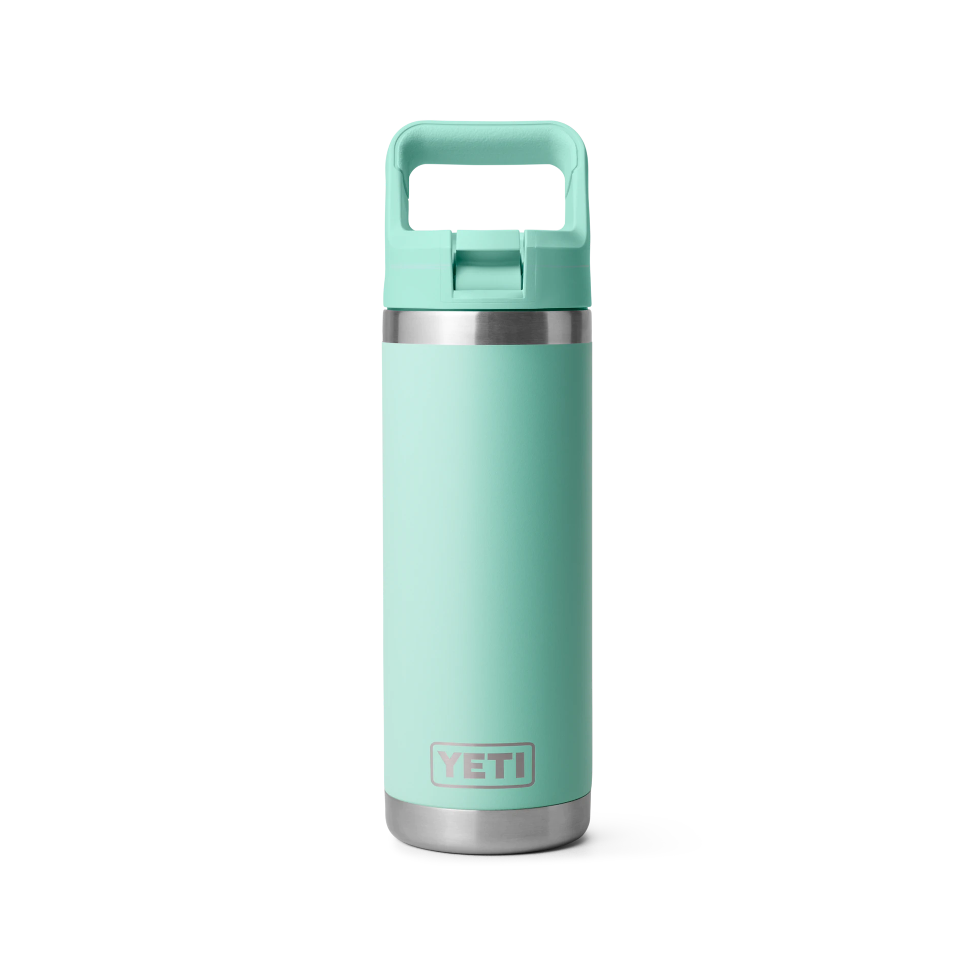 Yeti 18 oz Bottle with Colour Matched Straw Cap Seafoam