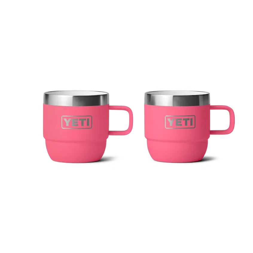 Yeti Rambler 6 oz Stackable Mugs 2pk Tropical Pink