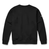 Yeti Brushed Fleece Crewneck Pullover Black Rear