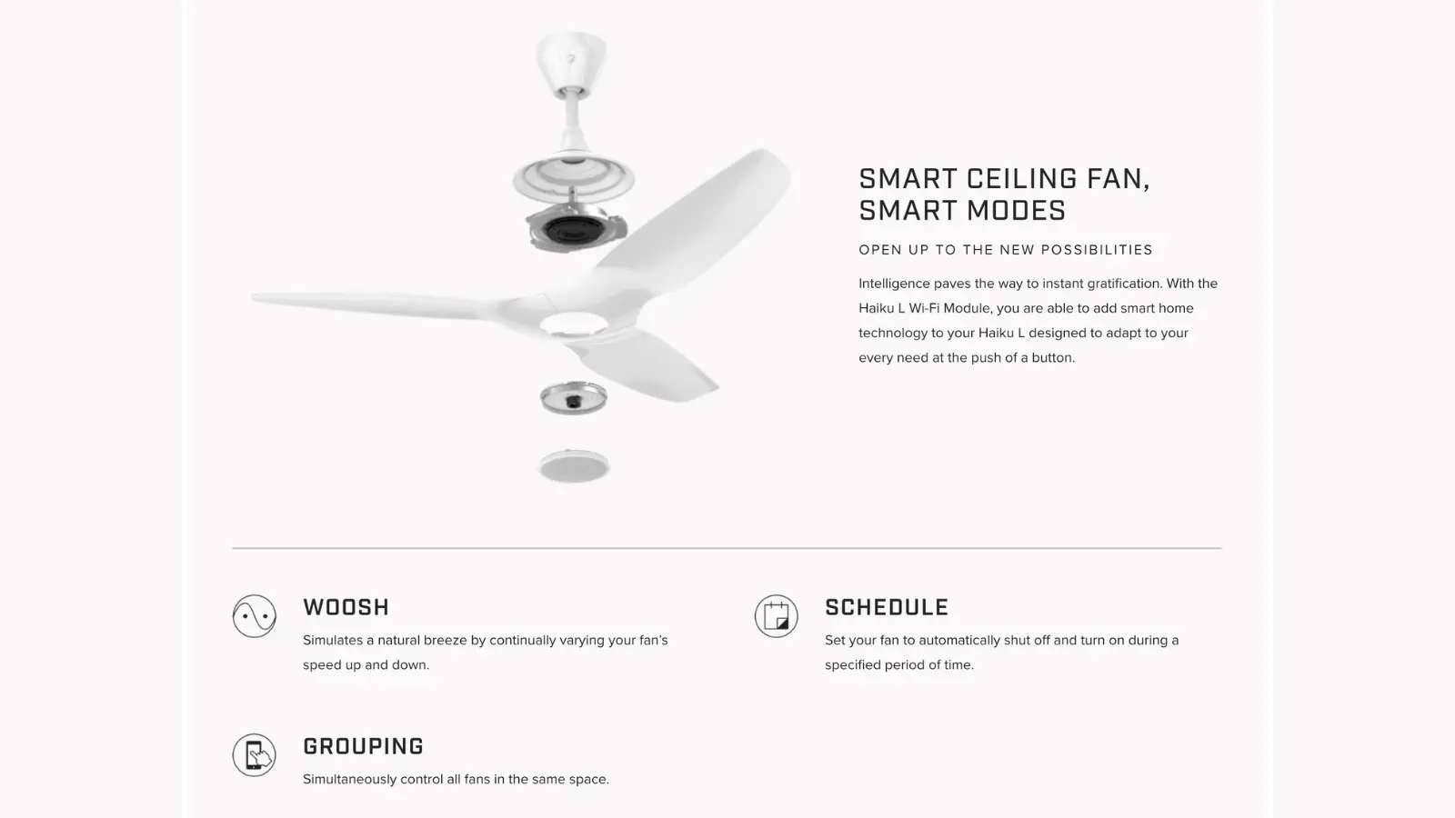 Smart Ceiling Fan, Smart Modes