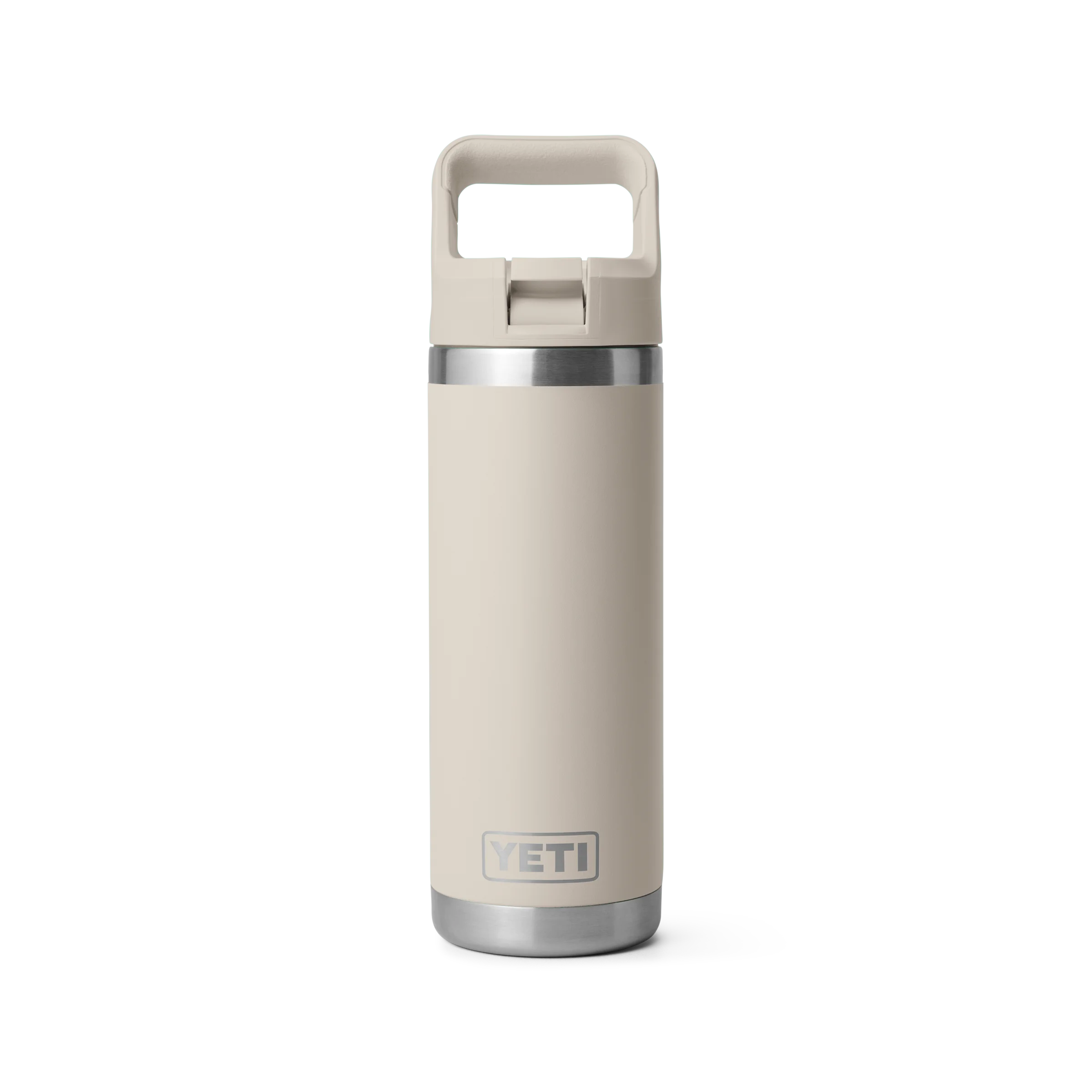 Yeti Rambler Bottle with straw cap 18 oz Cape Taupe