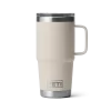 Yeti Rambler 20 oz Travel Mug Cape Taupe with strong hold lid