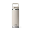 Yeti Rambler Bottle with straw cap 26 oz Cape Taupe